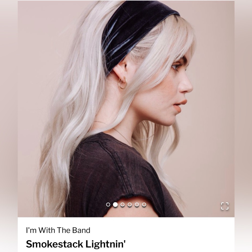 I’m With The Band Smokestack Lightnin' Headband Made in USA